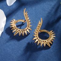 1 Pair Basic XUPING Classic Style Irregular Plating Copper Alloy 18K Gold Plated Hoop Earrings main image 5