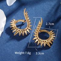 1 Pair Basic XUPING Classic Style Irregular Plating Copper Alloy 18K Gold Plated Hoop Earrings main image 2