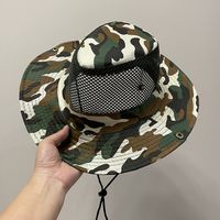 Unisex Pastoral Camouflage Big Eaves Bucket Hat sku image 6