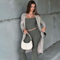 Outdoor Daily Women's Casual Solid Color Polyester Pants Sets Pants Sets main image 3
