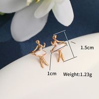 1 Pair Lady Modern Style Classic Style Cartoon Character Enamel Plating Copper Alloy Ear Studs main image 5