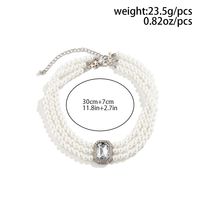 Elegant Geometric Artificial Pearl Women's Layered Necklaces sku image 9