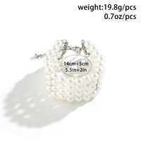Elegant Geometric Artificial Pearl Women's Layered Necklaces sku image 1