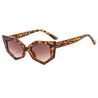 Casual Streetwear Solid Color Leopard Ac Special-Shaped Mirror Full Frame Women's Sunglasses main image 4