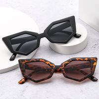 Casual Streetwear Solid Color Leopard Ac Special-Shaped Mirror Full Frame Women's Sunglasses main image 1