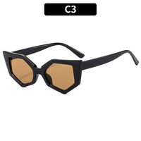 Casual Streetwear Solid Color Leopard Ac Special-Shaped Mirror Full Frame Women's Sunglasses sku image 3