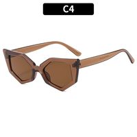 Casual Streetwear Solid Color Leopard Ac Special-Shaped Mirror Full Frame Women's Sunglasses sku image 4