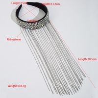Women's Glam Wedding Solid Color Alloy Inlay Rhinestones Hair Band main image 2