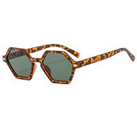 Vintage Style Solid Color Leopard Ac Polygon Full Frame Women's Sunglasses main image 4