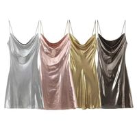 Women's Sheath Dress Streetwear Strap Tassel Sleeveless Solid Color Knee-Length Daily Date Bar main image 4