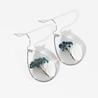 Elegant Simple Style Flower 304 Stainless Steel Resin Women's Drop Earrings 6 Pairs sku image 9