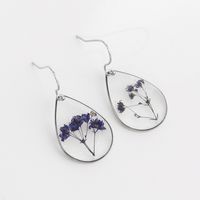 Elegant Simple Style Flower 304 Stainless Steel Resin Women's Drop Earrings 6 Pairs sku image 13