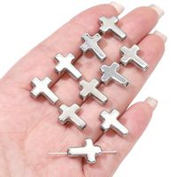 1 Set 12*16mm 18*9mm 7 * 8mm CCB Cross Star Unforgettable Polished Beads sku image 2