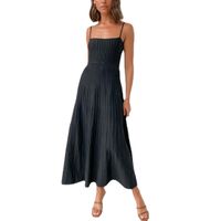 Women's Strap Dress Sexy Strap Backless Sleeveless Solid Color Maxi Long Dress Holiday Daily main image 4