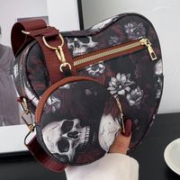 Unisex Medium Nylon Skull Streetwear Zipper Bag Sets Crossbody Bag main image 8