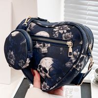 Unisex Medium Nylon Skull Streetwear Zipper Bag Sets Crossbody Bag main image 4