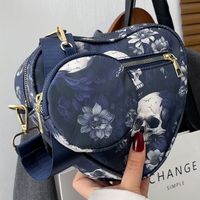 Unisex Medium Nylon Skull Streetwear Zipper Bag Sets Crossbody Bag main image 6