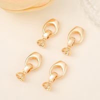 1 Piece 14*8mm Copper 18K Gold Plated Oval Polished Jewelry Buckle main image 6