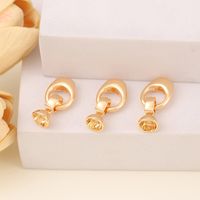 1 Piece 14*8mm Copper 18K Gold Plated Oval Polished Jewelry Buckle main image 1