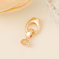 1 Piece 14*8mm Copper 18K Gold Plated Oval Polished Jewelry Buckle main image 3