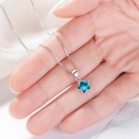 1 Pièce 8*8mm Le Cuivre Cristal Artificiel Or Blanc Plaqué Star Brillant Pendentif main image 1