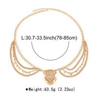Exaggerated Sexy Novelty Geometric Solid Color Iron Wholesale Waist Chain main image 2