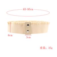 Simple Style Classic Style Solid Color Cloth Women's Woven Belts main image 2