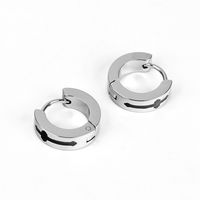 1 Pair Simple Style Classic Style Cross Polishing Epoxy 201 Stainless Steel Earrings main image 3