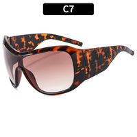Simple Style Classic Style Solid Color Leopard Pc Square Full Frame Women's Sunglasses sku image 7
