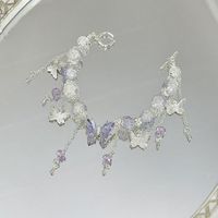 Sucré Fleur Alliage Placage Strass Femmes Bracelets sku image 84