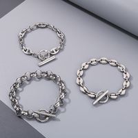 Style Simple Style Classique Géométrique Acier Inoxydable 304 Plaqué Or 18K Bracelets En Masse main image 10