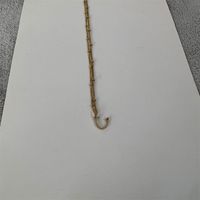 Edelstahl 304 14 Karat Vergoldet Einfacher Stil Brief Halskette Mit Anhänger sku image 3