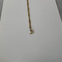 Edelstahl 304 14 Karat Vergoldet Einfacher Stil Brief Halskette Mit Anhänger sku image 4