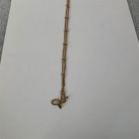 Edelstahl 304 14 Karat Vergoldet Einfacher Stil Brief Halskette Mit Anhänger sku image 15