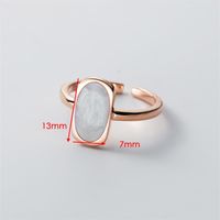 Wholesale Simple Style Rectangle Copper Epoxy Plating Open Rings main image 2
