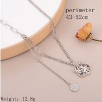 Hip-Hop Simple Style Cool Style Tiger Copper Hollow Out Burning Gold Silver Plated Women's Pendant Necklace main image 2