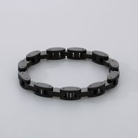 Hip-Hop Simple Style Geometric 304 Stainless Steel 18K Gold Plated Men's Bracelets main image 7