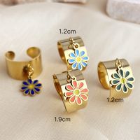 Simple Style Heart Shape 304 Stainless Steel Plating Rings 1 Piece main image 2