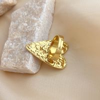 Simple Style Heart Shape 304 Stainless Steel Plating Rings 1 Piece main image 3