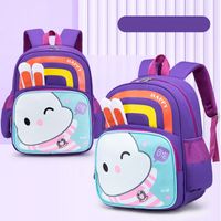 Kid'S Polyester Animal Cute Square Zipper Fashion Backpack sku image 3