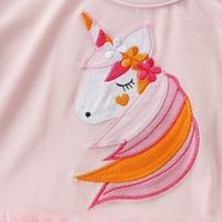 Princess Animal Cartoon Unicorn Cotton Polyester Girls Dresses main image 3