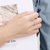 Wholesale Cute Cat Copper White Gold Plated Open Rings main image 3