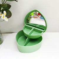 Cute Solid Color Plastic Jewelry Boxes sku image 9