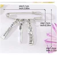 Simple Style COMD Toothbrush Toothpaste Alloy Enamel Unisex Brooches main image 2