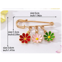 Simple Style Fruit Flower Mushroom Alloy Enamel Unisex Brooches main image 2