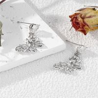 1 Pair IG Style Y2K Lady Butterfly Inlay Copper Zircon Drop Earrings sku image 1