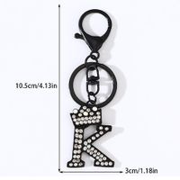 IG Style Simple Style Letter Crown Alloy Plating Inlay Rhinestones Bag Pendant Keychain main image 2
