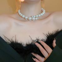 Elegant Geometric Imitation Pearl Alloy Beaded Women's Necklace main image 1