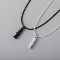 Simple Style Classic Style Bamboo Alloy Couple Pendant Necklace sku image 1