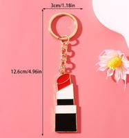Simple Style Lipstick Alloy Enamel Plating Bag Pendant Keychain main image 2